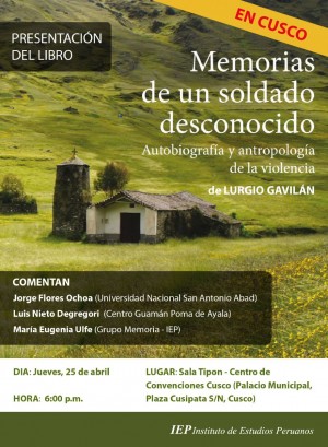 Libro “Memorias de un soldado desconocido” se presenta en Cusco