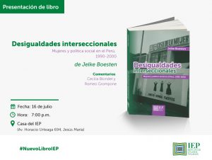 [PRESENTACIÓN DE LIBRO] Desigualdades interseccionales. Mujeres y política social en el Perú,  1990-2000