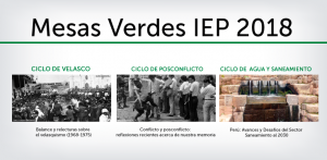 [VÍDEO] MESAS VERDES IEP 2018