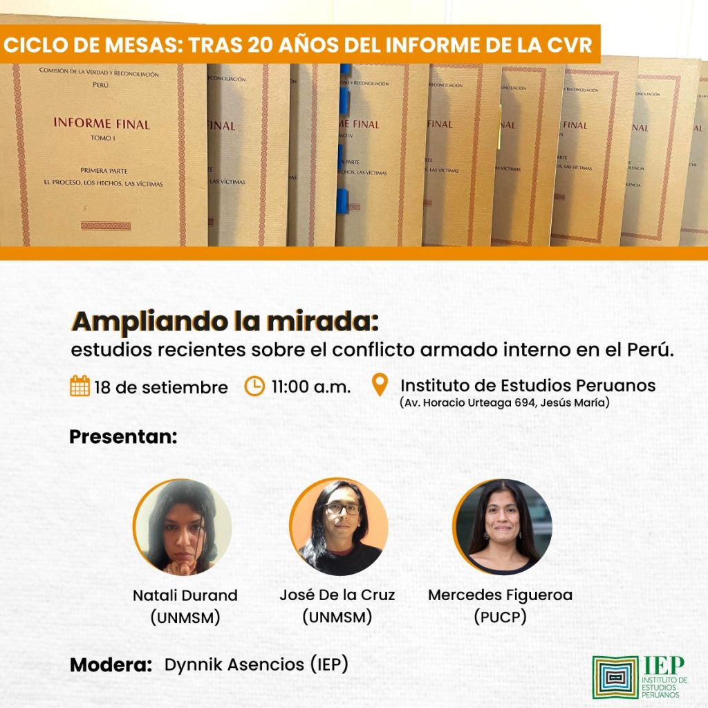 Mesa Verde: Ampliando la mirada: estudios recientes sobre el conflicto armado interno en el Perú